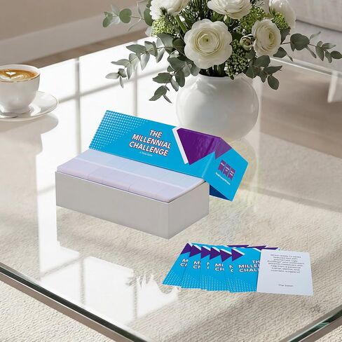 The Millennial Challenge - 90s and 00s Trivia Game with 600 Trivia Cards - Pop Culture, Trivia Game with Movies, Music, TV Shows - Ideal for Game Night, Christmas, Birthday, or Gift in Saudi Arabia