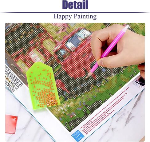 yijingtop الأحمر المسار الماس مجموعات الفن للبالغين، زهر 5D الماس اللوحة الفنية، DIY الماس نقطة الفن للبالغين، والزهور DIY كامل جولة جوهرة الفن اللوحة لديكور جدار المنزل 12 × 16 في in Kuwait