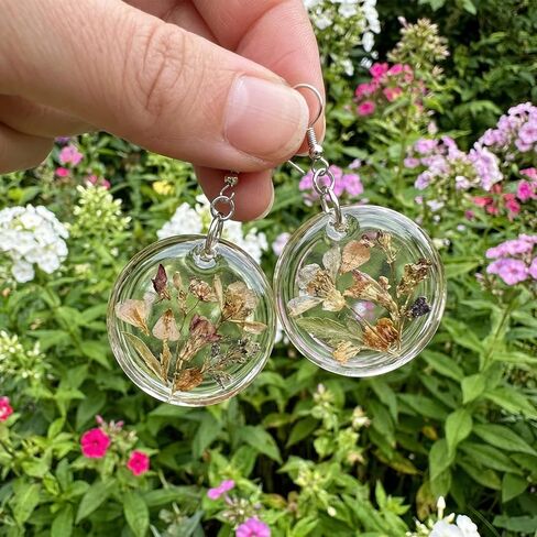 24-Cavity Silicone Mold for Round Keychain Small Round Resin Mold with Hole Resin Shiny Flat Circle Drilled Earrings for DIY Earrings Keychain Jewelry Making Crafts Making Pet Tag Pendant in Saudi Arabia