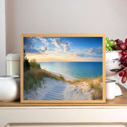 Paint by Numbers Kit for Adults Sunset Lake Sleeping Bear Dunes Lake Michigans 16x20inch DIY Color by Numbers Acrylic Paint Unframed Canvas Painting Kits for Beginner in Saudi Arabia