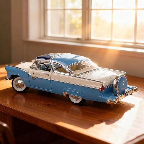 1955 فورد كراون فيكتوريا 1:18 نموذج سيارة مصبوبة | إصدار محدود مميز قابل للتجميع (أزرق) in Kuwait