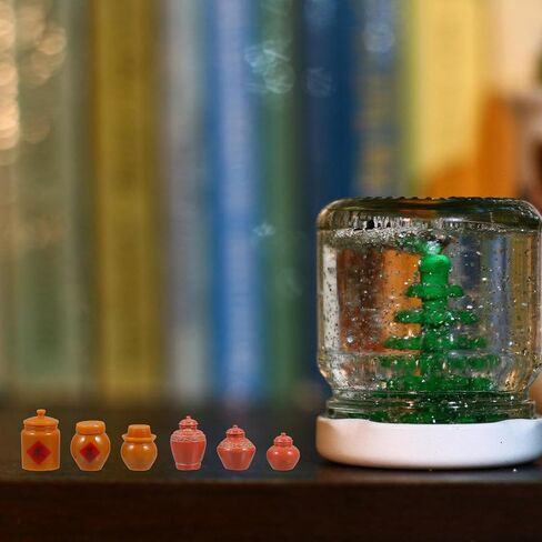 LOGOFUN 18 pcs Doll House Miniature Jar Mini Jar Model Tiny Jar Prop Small Jar Toy for Mini House Micro Landscape Decorations in Saudi Arabia