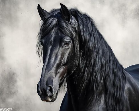 WUIVCTR Paint by Numbers Horse for Adults, Acrylic Oil Painting by Numbers Kits for Beginner with Paintbrushes Art Crafts Canvas for Home Decor 16x20 inch in Saudi Arabia