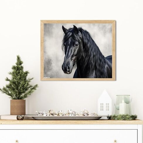 WUIVCTR Paint by Numbers Horse for Adults, Acrylic Oil Painting by Numbers Kits for Beginner with Paintbrushes Art Crafts Canvas for Home Decor 16x20 inch in Saudi Arabia