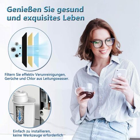Coffee Water Filter, Compatible withWasserfilter fur S-i-e-mens Eo Series,EQ5,EQ6,EQ9EQ500.S700.Wasserfilter S-i-e-mens3200,B osch TCZ7003,TCZ7033,467873, 4-Pack in Saudi Arabia