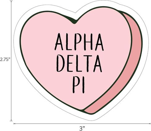 Alpha Delta Pi - Sticker Sheet - Love Theme in Saudi Arabia