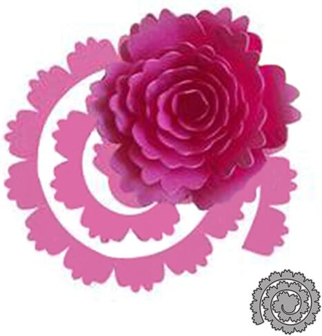 3D دوامة زهرة معدنية يموت التخفيضات، ديزي زهرة إكليل الزفاف قطع يموت قطع الإستنسل ل DIY سكرابوكينغ صور الزخرفية النقش ورقة يموت لصنع بطاقة سكرابوكينغ in Kuwait