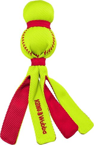 KONG Wubba Sport Dog Toy – Reinforced Tug & Toss Toy with Squeaker and Floppy Tails for Fetch & Interactive Play (Softball, Small) in Saudi Arabia