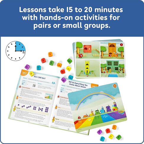 إجراءات أرقام hand2mind مع مجموعة فصول Numberblocks، أنشطة التعلم في مرحلة ما قبل المدرسة، رياض الأطفال المتلاعبين بالرياضيات، مكعبات العد، مكعبات ربط الأرقام، ألعاب تعليمية للأطفال in Saudi Arabia