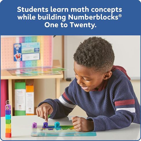 إجراءات أرقام hand2mind مع مجموعة فصول Numberblocks، أنشطة التعلم في مرحلة ما قبل المدرسة، رياض الأطفال المتلاعبين بالرياضيات، مكعبات العد، مكعبات ربط الأرقام، ألعاب تعليمية للأطفال in Saudi Arabia