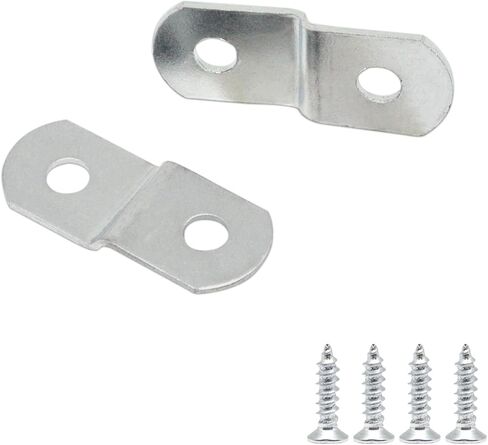 Offset Clips for Picture Framing, Z-Shape Canvas Mounting Clips with Mounting Hole, with Screws (20pcs, 2mm) in Kuwait
