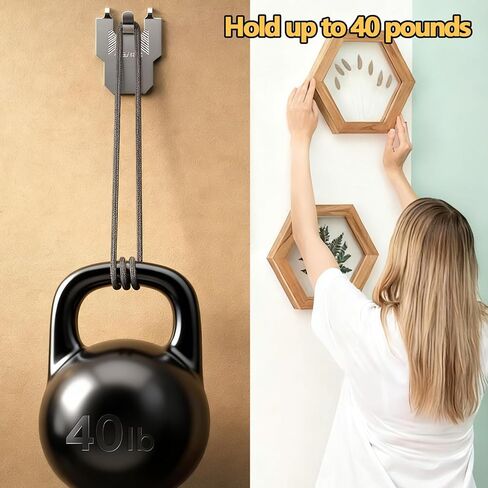 New 20pcs 40 lb Claw Drywall Picture Hanger Drywall Picture Hangers,No Damage Heavy Duty Wall Hanger for Hanging Picture Mirror Photo Poster Kit, for Room Office Decor in Saudi Arabia
