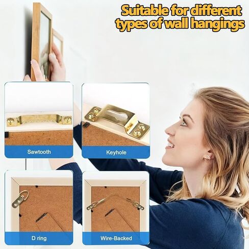 New 20pcs 40 lb Claw Drywall Picture Hanger Drywall Picture Hangers,No Damage Heavy Duty Wall Hanger for Hanging Picture Mirror Photo Poster Kit, for Room Office Decor in Saudi Arabia