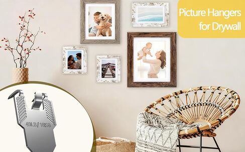 New 20pcs 40 lb Claw Drywall Picture Hanger Drywall Picture Hangers,No Damage Heavy Duty Wall Hanger for Hanging Picture Mirror Photo Poster Kit, for Room Office Decor in Saudi Arabia