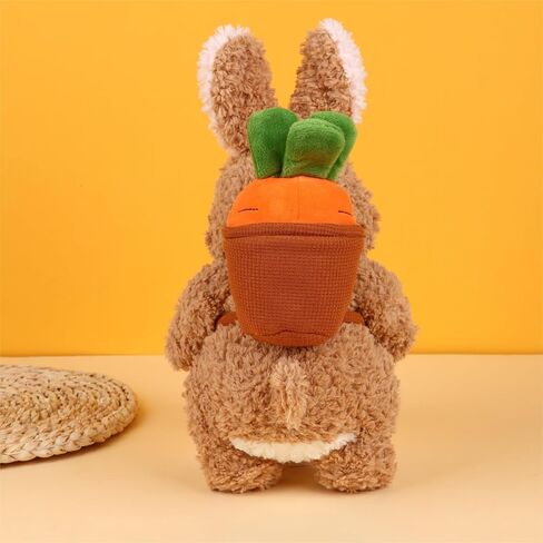 ألعاب PuffPop-Rabbit القطيفة، ألعاب أرنب لطيفة من القطيفة، أرانب تحمل الفجل، هدايا للأطفال، هدايا أرنب عيد الفصح (8 بوصة) in Saudi Arabia