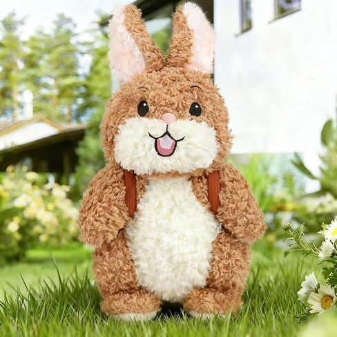 ألعاب PuffPop-Rabbit القطيفة، ألعاب أرنب لطيفة من القطيفة، أرانب تحمل الفجل، هدايا للأطفال، هدايا أرنب عيد الفصح (8 بوصة) in Saudi Arabia