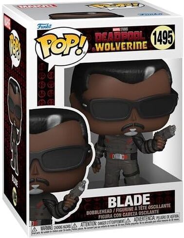 Funko Deadpool & Wolverine Blade Vinyl Figure #1495 – Collectible Bundle with Compatible Pop Protector Case in Saudi Arabia