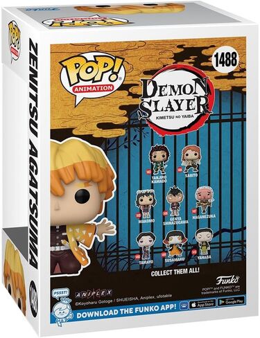 POP Anime: Zenitsu Agatsuma Protecting Nezuko's Box إصدار محدود من شخصية Funko من الفينيل (مع حافظة حماية صندوقية متوافقة)، متعدد الألوان، 3.75 in Kuwait