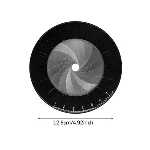Circle Drawing Tool Circle Drawing Ruler Rotating Round Ruler for Carpentry Tools for Measuring, Black in Saudi Arabia