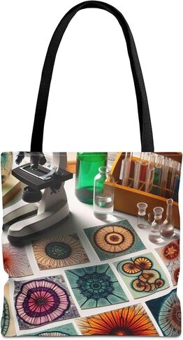 Premium Radiolarian Microscope Slides Tote Bag with Reinforced Stitching in Saudi Arabia