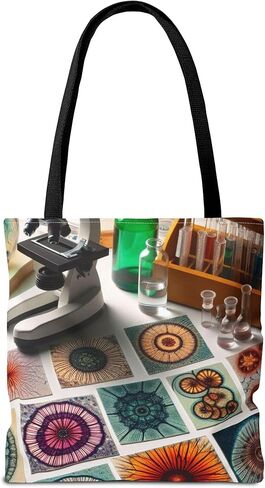 Premium Radiolarian Microscope Slides Tote Bag with Reinforced Stitching in Saudi Arabia