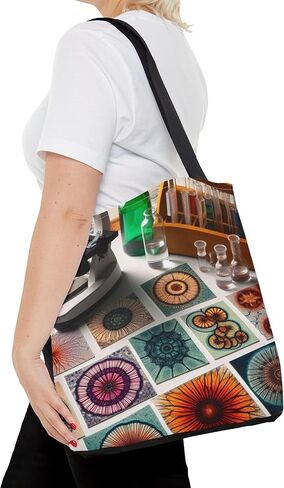 Premium Radiolarian Microscope Slides Tote Bag with Reinforced Stitching in Saudi Arabia
