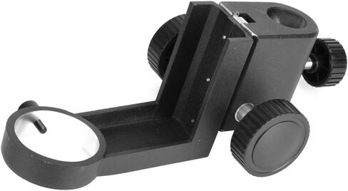 Microscope Holder Focus Bracket Lens Clamp 50mm Aperture ABS Black for Stereo Microscopes with Stable Adjustable Mounting in Saudi Arabia