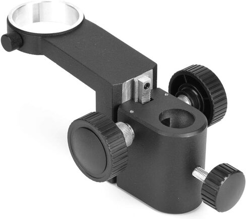 Microscope Holder Focus Bracket Lens Clamp 50mm Aperture ABS Black for Stereo Microscopes with Stable Adjustable Mounting in Saudi Arabia