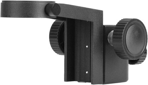 Microscope Holder Focus Bracket Lens Clamp 50mm Aperture ABS Black for Stereo Microscopes with Stable Adjustable Mounting in Saudi Arabia