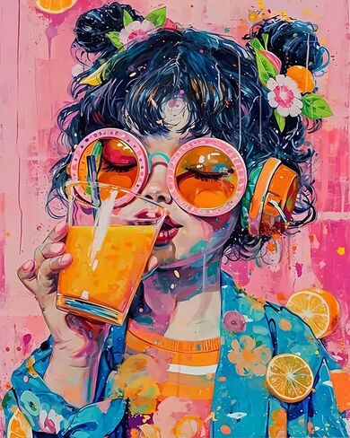 Adult Paint by Number Kits-I'm Cool, so I'm here-Relaxing DIY Paint by Numbers kit for Adults,Acrylic Painting for Gift Home Wall Decor (16×20in) in Saudi Arabia