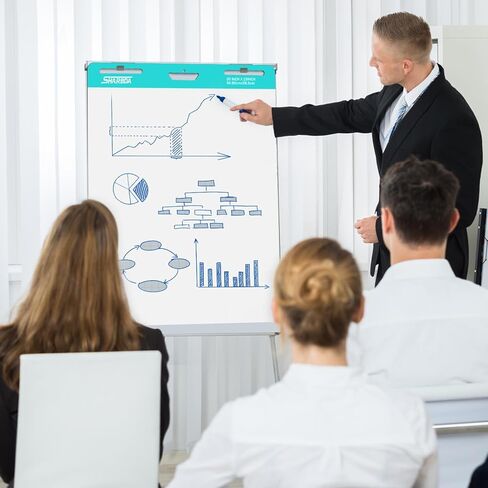 وسادة حامل لاصقة، مقاس 25 * 30 بوصة، ورق مخطط قلاب ذاتي اللصق، فائق اللصق ومقاوم للنزيف، مثقوب بشكل دقيق، وسادات عرض مكتب مدرس الفصل الدراسي، 6 وسادات/عبوة، 180 ورقة in Kuwait