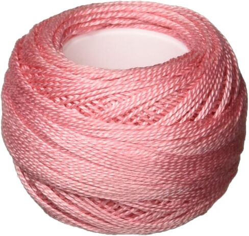 DMC Pearl Cotton Ball Size 8 87yd, Medium Pink in Saudi Arabia