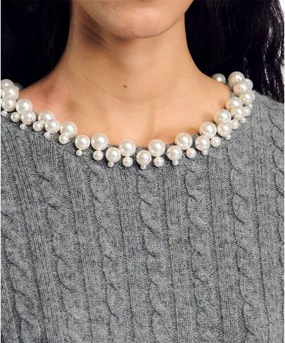 No Sew Pearl Buttons,Detachable Reusable Pearl Brooch Pinsm,Fixed Pins Clothing Accessories for Dress Shirt Shawl DIY Crafts Decoration,40 Pieces (White, 10/12/14/16CM Mix) in Saudi Arabia