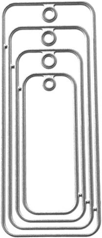 Rectangle Tag Die Cut for Card Making, Rectangle Tag Metal Cutting Dies Congratulations Die Cuts Embossing Stencils Template for DIY Scrap-Booking Decor Wedding Birthday Blessing Card in Saudi Arabia