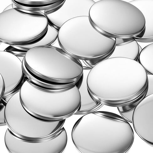 200 Sets 37mm/1.46 Inch Button Maker Supplies Round Badge Parts Blank Pin Back Buttons Parts Metal Pin Badge Kit Includes Metal Shells Back Cover and Clear Film, for Button Maker Machine Pins Makers in Kuwait
