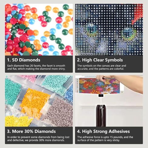 FHBUBPUP Cat Diamond Art Kits for Adults - Cardinal Diamond Painting Kits for Adults Beginners - DIY Full Drill Round Diamond Dot Gem Art Craft Gift, Suitable for Home Wall Decoration 12×12Inch in Saudi Arabia