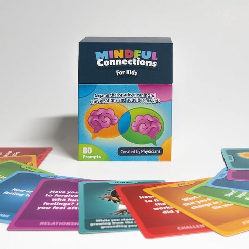 Mindful Connections for Kids – 80 Fun Conversation and Activity Cards to Build Emotional Intelligence and Social Skills, Created by Doctors, Ideal for Families, Therapists, and Classrooms, Ages 5+ in Saudi Arabia