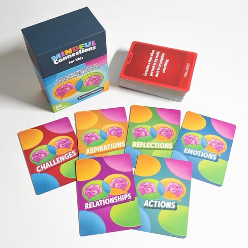 Mindful Connections for Kids – 80 Fun Conversation and Activity Cards to Build Emotional Intelligence and Social Skills, Created by Doctors, Ideal for Families, Therapists, and Classrooms, Ages 5+ in Saudi Arabia