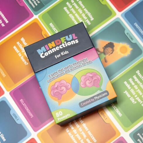 Mindful Connections for Kids – 80 Fun Conversation and Activity Cards to Build Emotional Intelligence and Social Skills, Created by Doctors, Ideal for Families, Therapists, and Classrooms, Ages 5+ in Saudi Arabia