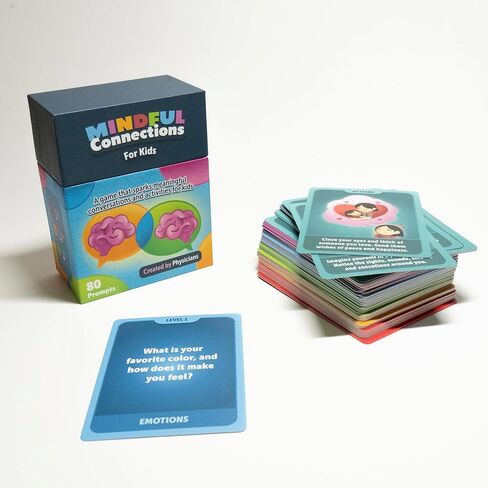 Mindful Connections for Kids – 80 Fun Conversation and Activity Cards to Build Emotional Intelligence and Social Skills, Created by Doctors, Ideal for Families, Therapists, and Classrooms, Ages 5+ in Saudi Arabia