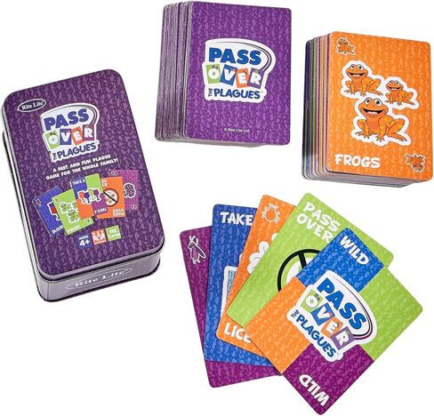 Pass Over The Plagues Game by Rite Lite Passover Gifts Jewish Pesach Seder Holiday Party Favors Fun Card Game in Collectible Tin for Family Game Night Hours of Fun All Seder Long! 2-6 Players in Saudi Arabia