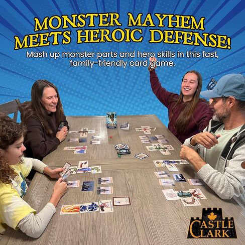 Monster Stomping: Heroes Games – Monster Building Dice & Strategy Card Game for Adults & Kids 13+ | Travel, Party & Family Kids' Games for Game Night Fun | Teen Boys Gift Ideas in Saudi Arabia