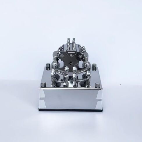 MINI V8 Engine Kit That Runs On Gas, Full-Metal Mechanical V8 Engine Model - Dynamic Running Simulation, Steampunk Collectible Desktop Decor & Ready-to-Play Gift for Adults & Enthusiasts in Saudi Arabia