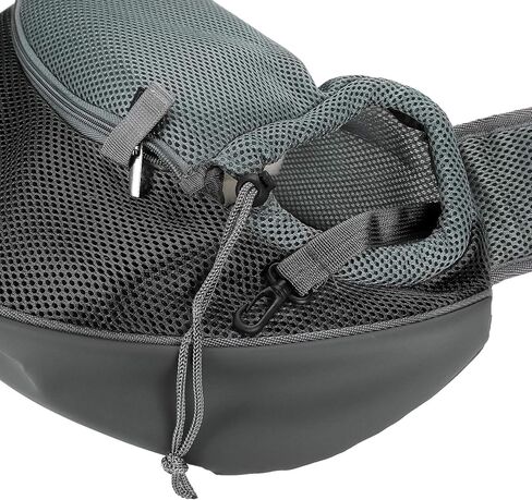 Dog Sling Carrier Hand-Free Puppy Carrier Purse Breathable Mesh Pet Chest Bag Adjustable Outing Pet Travel Sling Bag for Small Dogs Cats Rabbits(Under 10 lbs) in Saudi Arabia