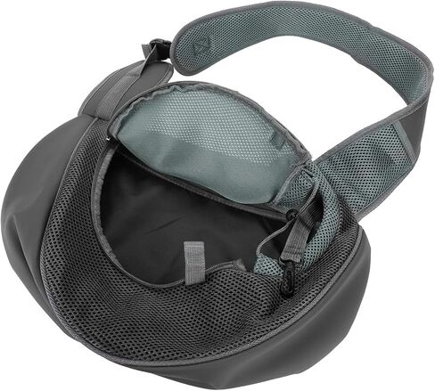 Dog Sling Carrier Hand-Free Puppy Carrier Purse Breathable Mesh Pet Chest Bag Adjustable Outing Pet Travel Sling Bag for Small Dogs Cats Rabbits(Under 10 lbs) in Saudi Arabia