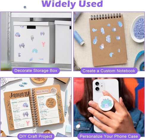 200＋Cute Kawaii Sea Creature Stickers, Mini Puffy Stickers Cute for Kids, Soft Flocked Felt 3D Sticker with Seals,Otters,Sharks&Whales, 6 Sheets Reusable Sticker for Phone Case, Notebook, Scrapbooking in Saudi Arabia