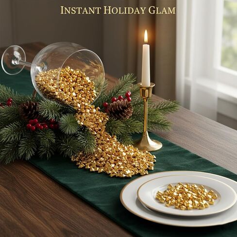 1000PCS Acrylic Gold Nuggets Faux Rocks 0.55 x 0.43 x 0.47 Inch for Vase Fillers, Table Scatter, Centerpieces, Party Wedding DIY Crafts Decorations in Kuwait