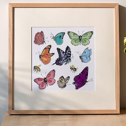 Butterfly Clear Stamps for Card Making and Journaling, Bee Silicone Stamps Insects Butterfly Rubber Stamps for Scrapbooking DIY Cards Album Crafts Supplies in Saudi Arabia