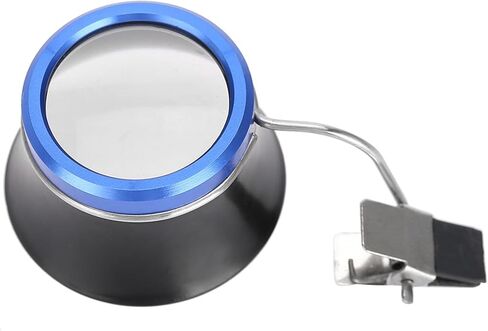 Magnifying Glass, Jewelers Loupe, Aluminum Alloy Clip On Magnifiers for Eyeglasses, Portable Watchmakers Loupe, 2.4 x 1.6 x 1.6 Inch Watch Loupe Watch Repair Tool (10X) in Saudi Arabia