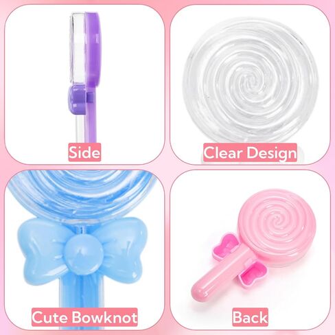 48 Pack Plastic Candy Boxes, Lollipop Bowknot Candy Favor Box with Hanging Tags, Cute Treat Container for Birthday Party Decoration, Baby Shower, Wedding Favors, 4 Colors in Kuwait